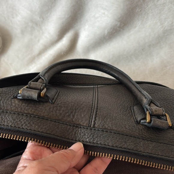 Madewell Black Leather Satchel